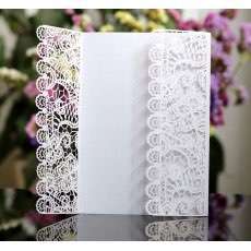 Wholesale Invitation Holder Laser Cut Paper Holiday Greeting Card Latest Wedding Invitation